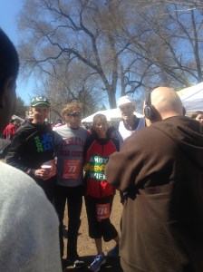 The Legends with a fan