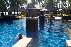 One of many swimming pools