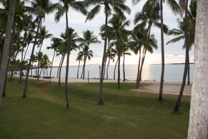 Start of a Fijian sunset