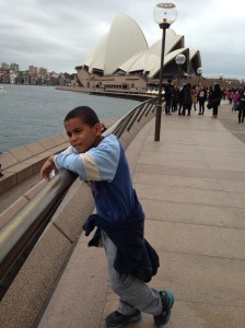 Walking towards the Opera House