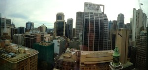 View from our hotel room in Sydney